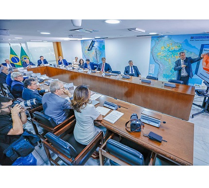 Paulo Artaxo no Palácio do Planalto – Foto: Ricardo Stuckert/PR