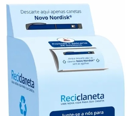 Coletor de canetas da Novo Nordisk